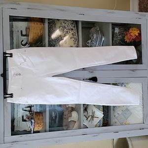 Sz 5/27 White Skinny Wax Jeans